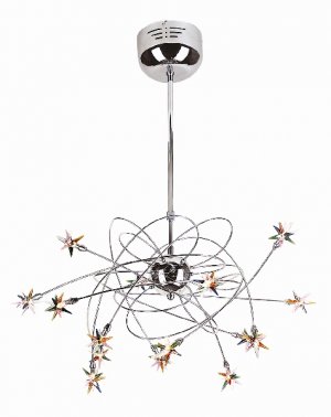 Trans Globe Modern Hemera Collection 15 Lt. Chrome Pendant MDN-429
