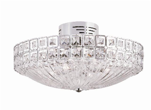 Trans Globe All Square Crystal Ceiling Light MDN-909