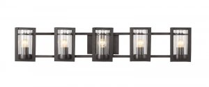 Trans Globe Transitional Black 5 Light Bathroom Vanity 20035