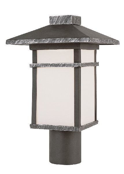 Trans Globe Outdoor Post Top Lantern with Frosted Glass 40023