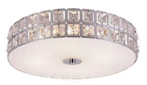 Trans Globe Sunburst Crystal 15" FlushMount Ceiling Light MDN-1108