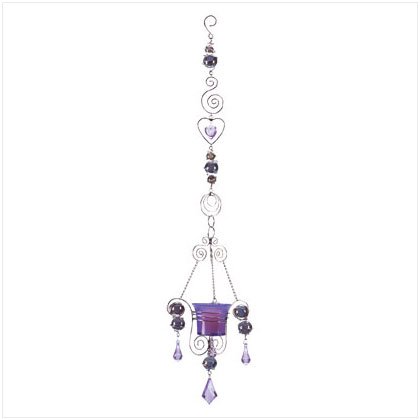 Purple Drop Candlepiece