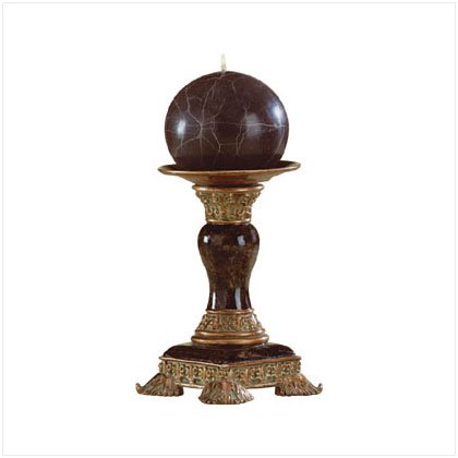 Marbleized Candleholder & Candle