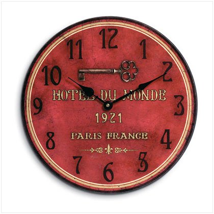 Hotel du Monde Wall Clock - D