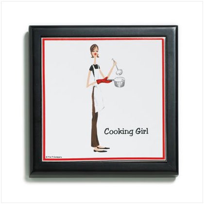 Cooking Girl's Trivet - D