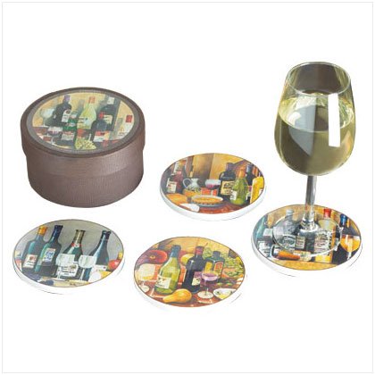 Wine Sampler Coaster Set - D