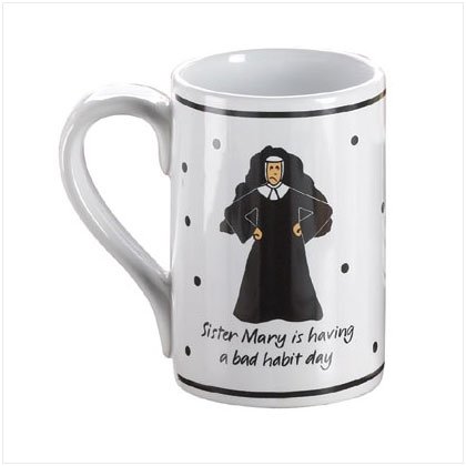 Quirky Nun Mug - D