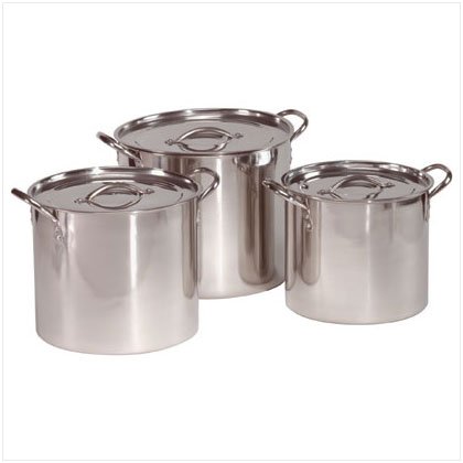 Stainless Steel Stock Pot Set - D