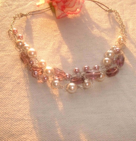 3 strands wire necklace