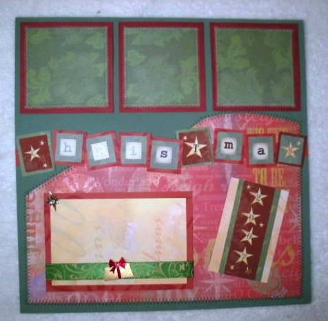 Christmas - Elegant 2-Page 12X12 Premade Scrapbook Layout
