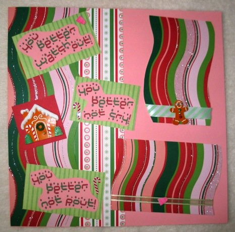 Christmas - "You Better Watch Out" 2-Page 12x12 Premade Scrapbook Layout