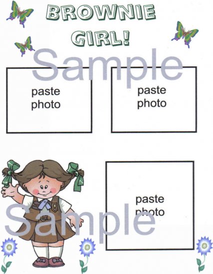 Brownie Scrapbook Page