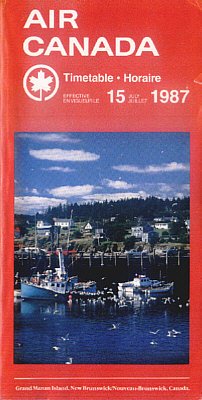 AIR CANADA - 1987 SYSTEM TIMETABLE