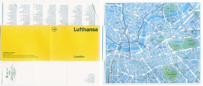 LUFTHANSA - LONDON STAR FOLD POCKET MAP
