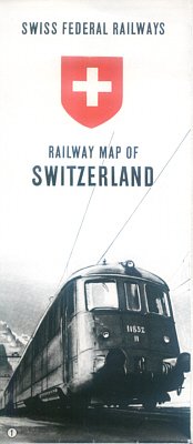 SWISS FEDERAL RAILWAYS - 1948 RAILWAY MAP OF SWITZERLAND
