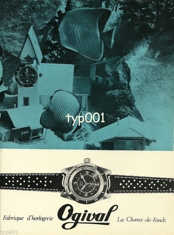 OGIVAL - 1968 - FABRIQUE D'HORLOGIE VINTAGE WATCH PRINT AD
