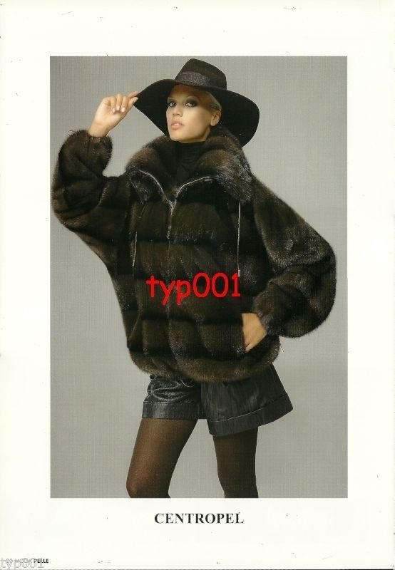 CENTROPEL - 2010 - SEXY LADY IN FUR COAT HAT LEATHER SHORTS HOSIERY PRINT AD