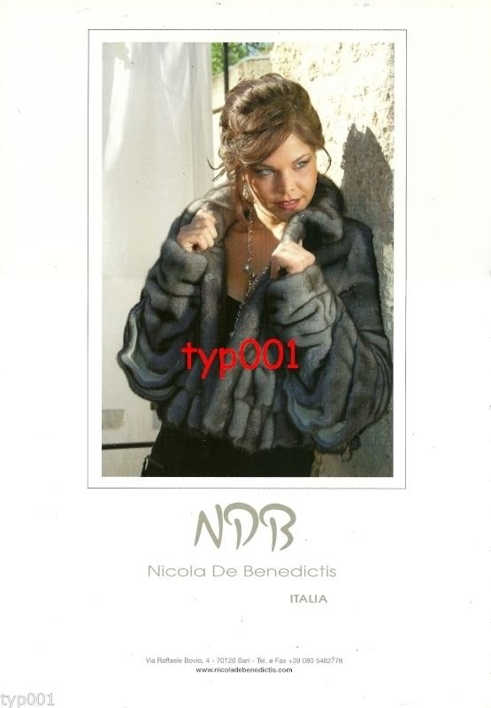 NDB NICOLA DE BENEDICTIS - ABEL - 2010 - SEXY LADY IN FUR COAT PRINT AD