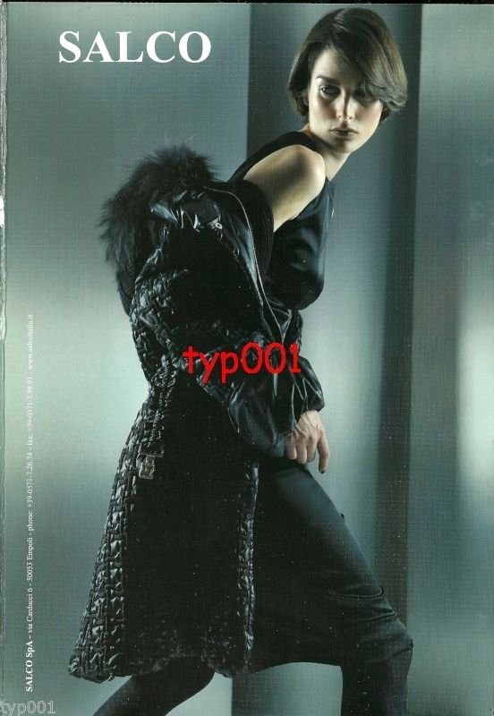 SALCO - 2010 - SEXY LADY IN FUR LINED LEATHER COAT HOSIERY PRINT AD