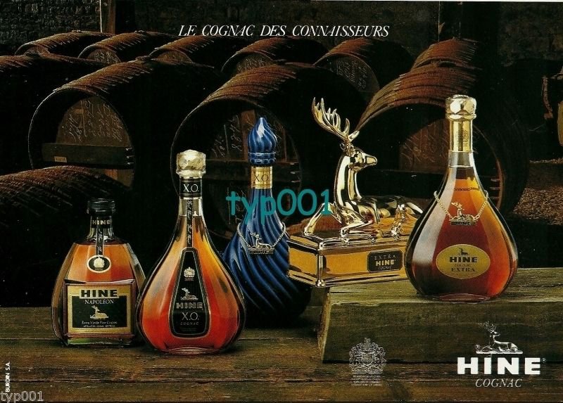 HINE - 1988 - LE COGNAC DES CONNAISSEURS PRINT AD