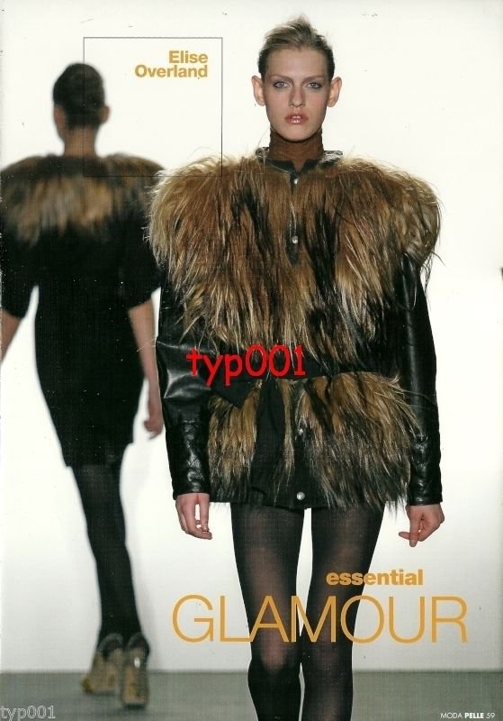 ELISE OVERLAND - BRIAN REYES - 2010 - FUR LEATHER COAT HOSIERY PRINT EDITORIAL