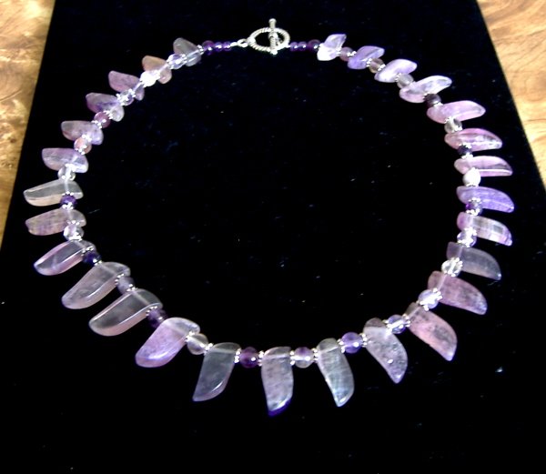 FREE SHIPPING Stunning flourite collar necklace MUST see
