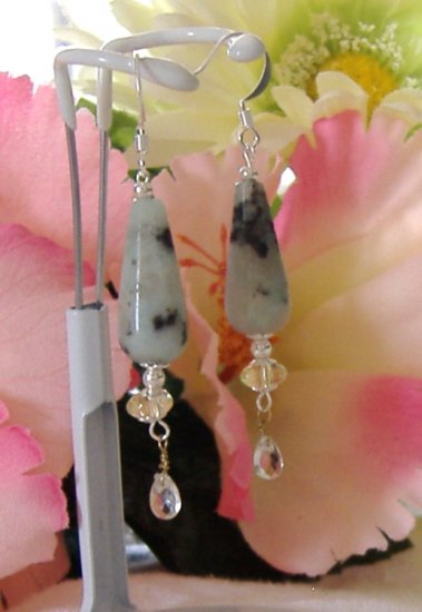 FREE SHIPPING Sesame Jasper earrings