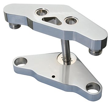 Chrome Billet Blind Triple Trees With Internal Stops