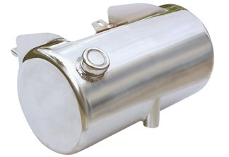 3 1/2 Quart Oil Tank - Round - Chrome or Raw