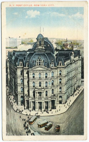 NY Post Office, New York City c1921