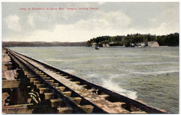Jetty at Entrance to Coos Bay, Oregon