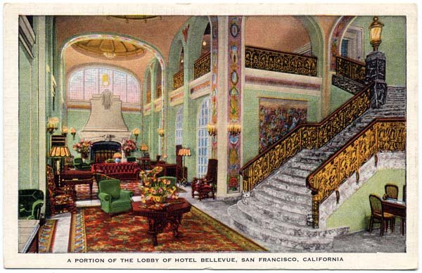 Lobby, Hotel Bellevue, San Francisco, CA