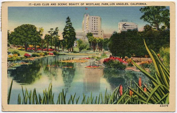 Elks Club / Westlake Park, Los Angeles, CA c1940