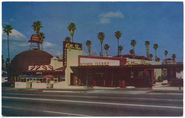 Hollywood Brown Derby Restaurant, Los Angeles c1954
