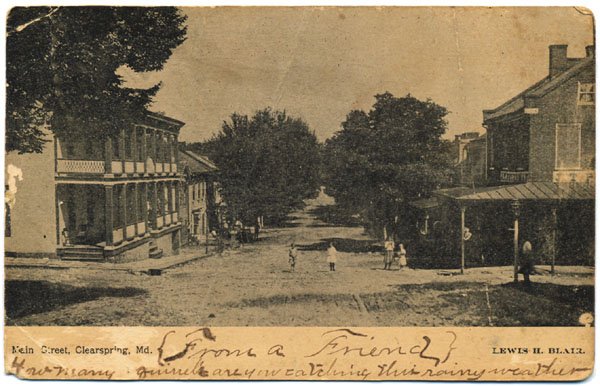 Main Street, Clearspring, MD c1905 - Children in Street