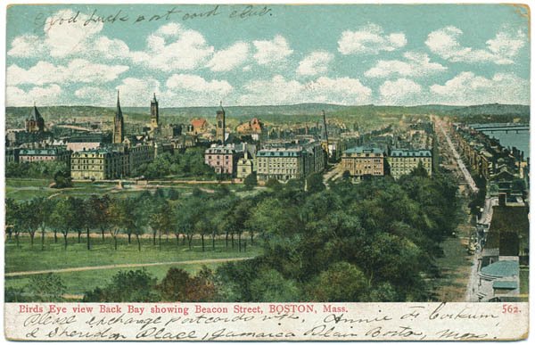 Aerial View, Back Bay / Beacon Street, Boston, MA c1906