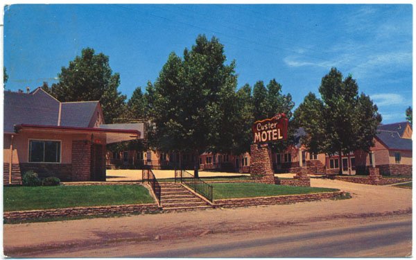 Custer Motel, Custer, SD c1963
