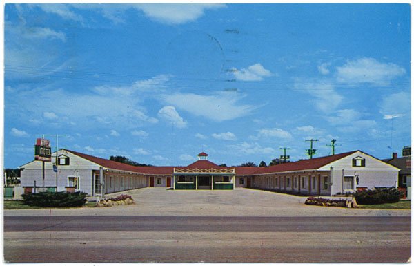 The Tops Motel on US 75, Topeka, KS c1963