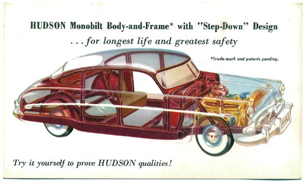 Hudson Automobile Advertising Postcard, c1950s