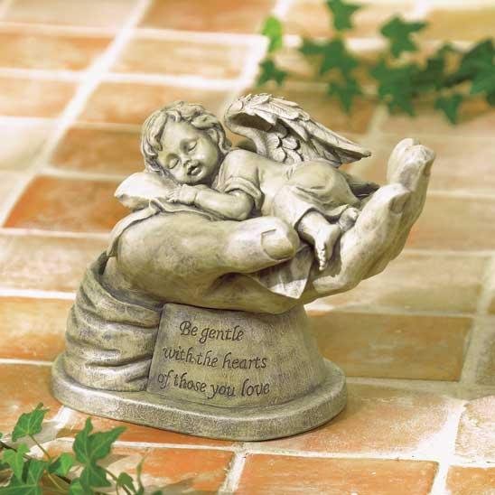 CHERISHED CHERUB STATUE