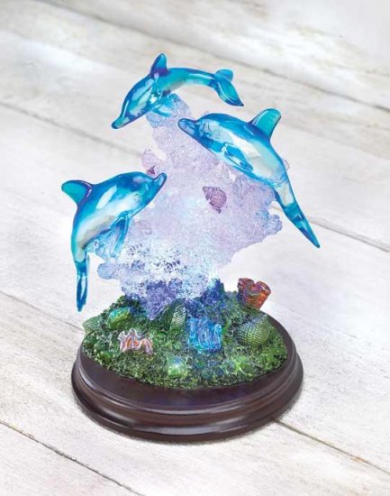 LIGHT-UP DOLPHIN SCULPTURE