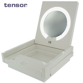 COMPACK FOLDING 2X MAGNIFYING COSMETIC MIRROR