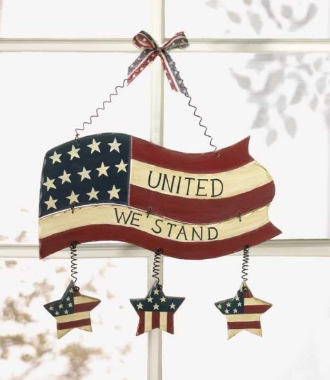 'UNITED WE STAND' WALL PLAQUE