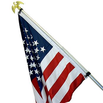 6 FT. TELESCOPING ALUMINUM FLAG POLE KIT