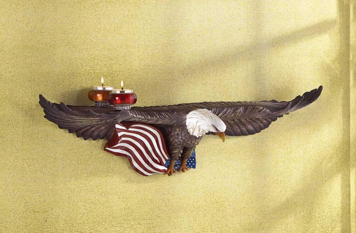 FREEDOM EAGLE CURIO SHELF