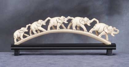 Imperial Ivory-Like 5 Elephants