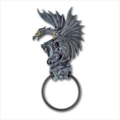 Black Dragon Door Knocker
