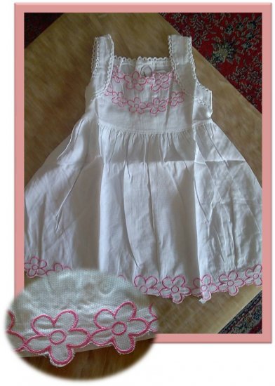 White Cotton Fashion Dress