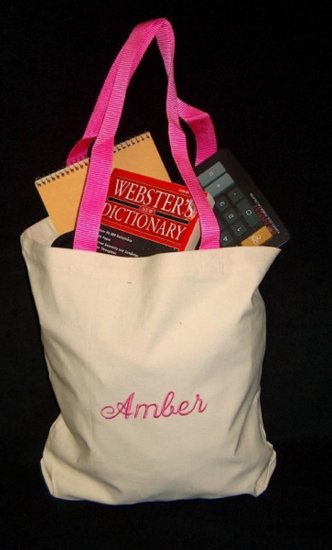 pink strap totebag