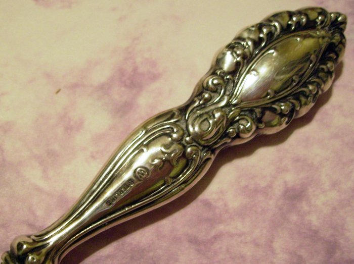 Lovely Intricate Victorian Webster Sterling File